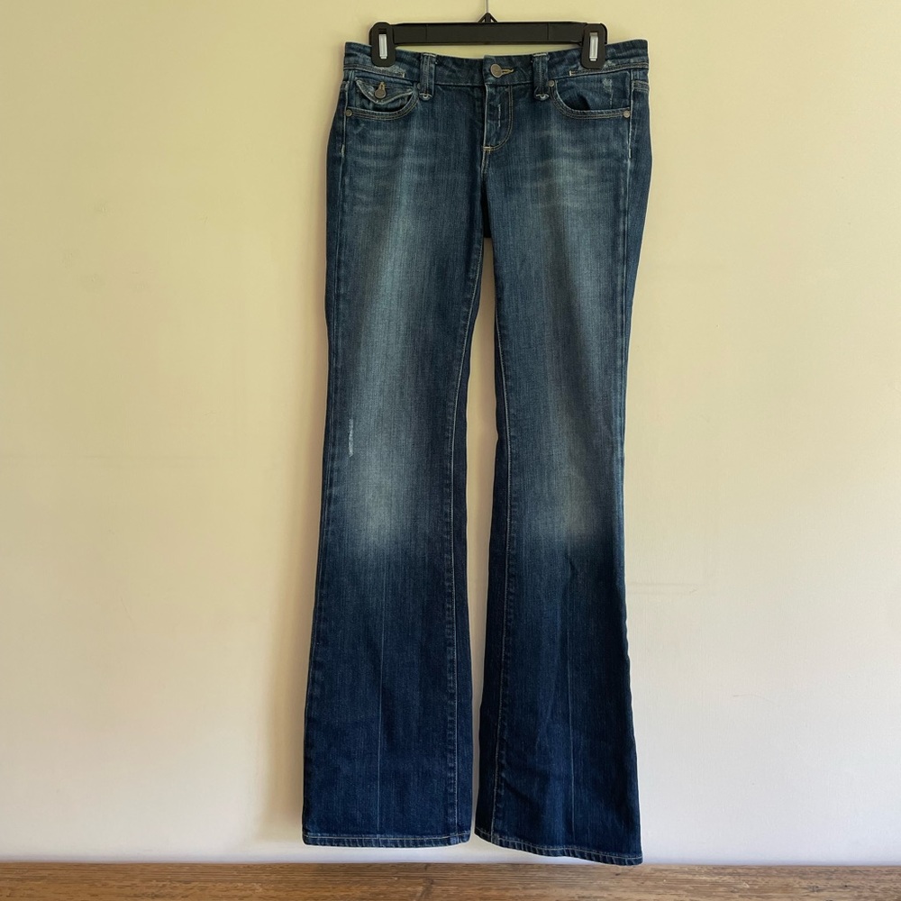 Paige Denim Jeans Low Rise Flare Size 28